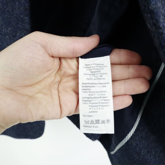 J. Crew Long Parke Wool Blazer Womens 2 Navy Professional Office Career Preppy - Picture 5 of 16